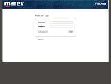 Tablet Screenshot of media.mares.com